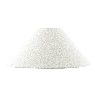 Duży abażur do lampy stojącej boucle biały 45cm